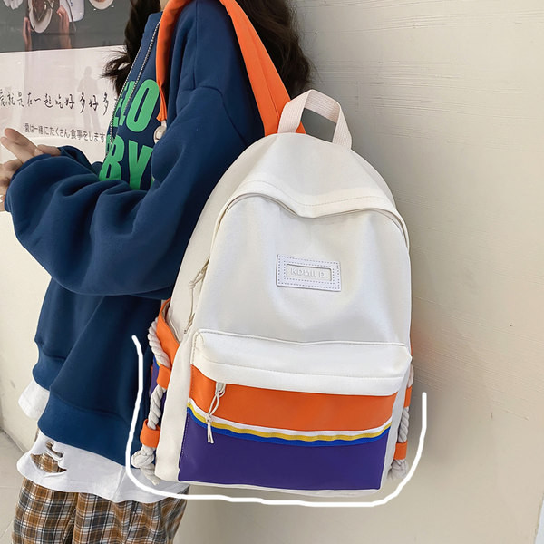 Uue mudeli taskuga lõuendist seljakott-sobib reisimiseks