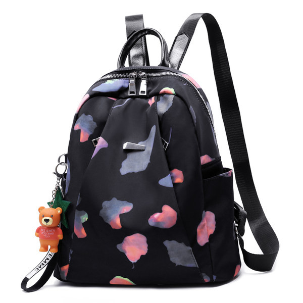 Mustrilise mustriga kangast funktsionaalne seljakott