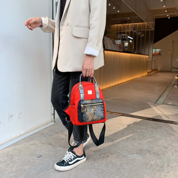 Mini naiste seljakott ökonahast ja tekstiilist