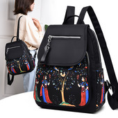 Neljas värvitoonis esitaskuga naiste seljakott