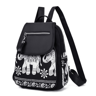 Neljas värvitoonis esitaskuga naiste seljakott