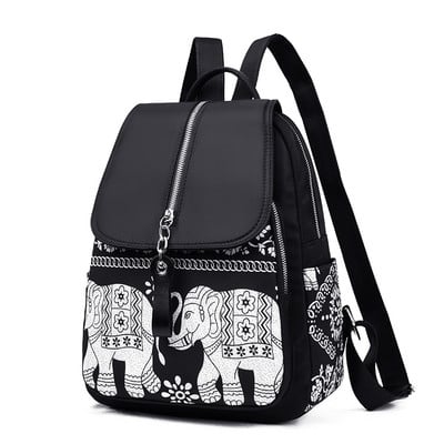 Neljas värvitoonis esitaskuga naiste seljakott