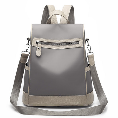 Καθημερινό υφασμάτινο σακίδιο πλάτης με φερμουάρ σε τετράγωνο σχήμα