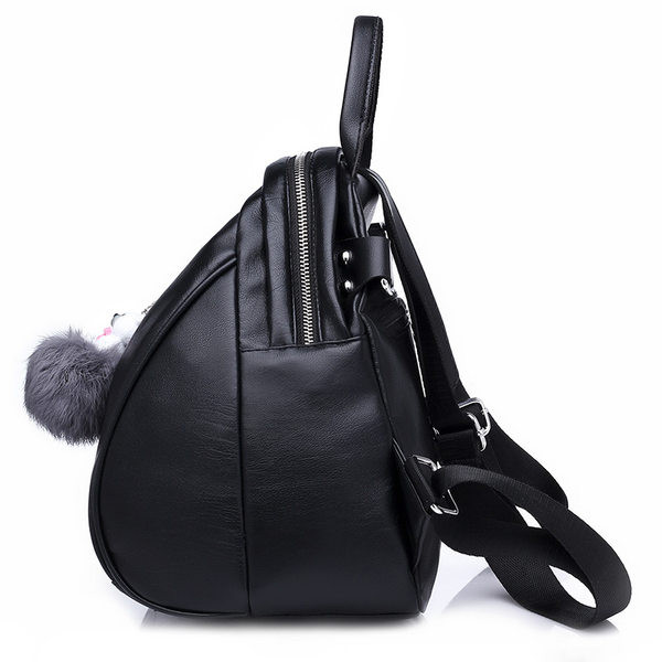 Stiilne naiste nahast seljakott, eesmise lukuga tavaline mudel