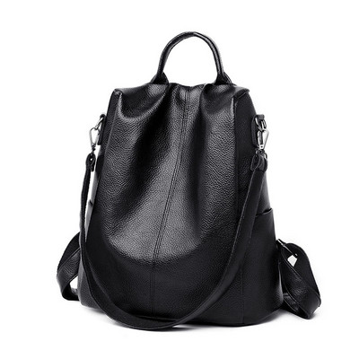 Nahast naiste moodne seljakott tavaline mudel