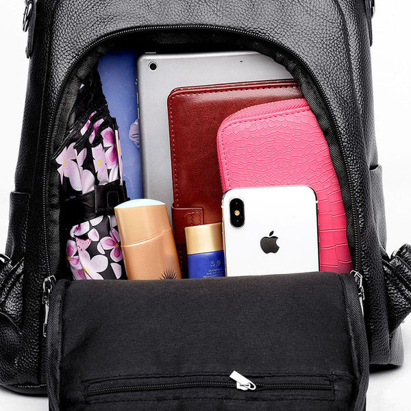 Nahast naiste moodne seljakott tavaline mudel