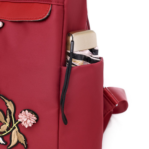 Ежедневна раница с бродерия и камъни за жени