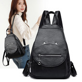 Naiste nahast kott eesmise luku ja rihmadega