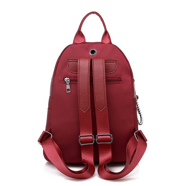 Stílusos női hátizsák textil sima modellből