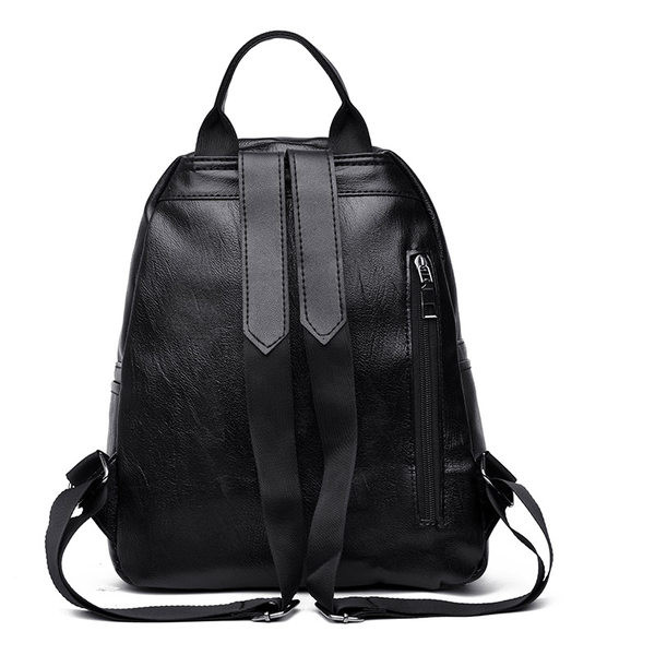 naiste must kunstnahast seljakott võtmehoidjaga