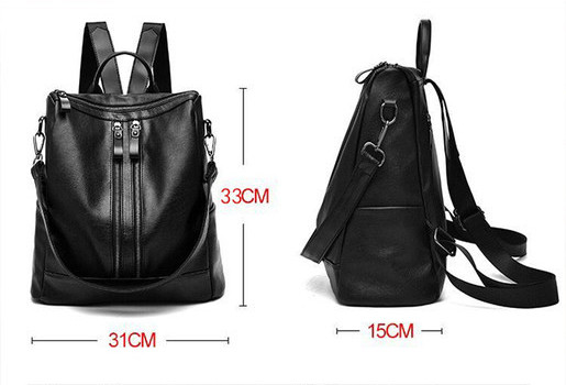 Öko-nahast igapäevane ruudukujuline seljakott