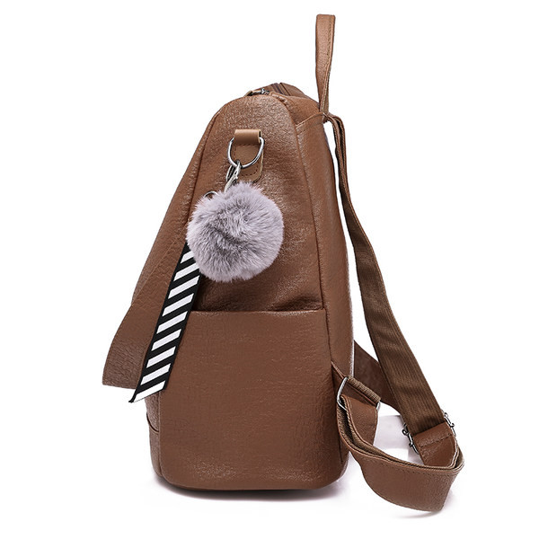 Igapäevane eco-nahast seljakott kandiliste tõmblukkudega