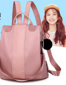 Naiste ühevärviline seljakott neljas värvitoonis udusulgedega