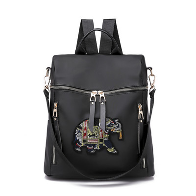 Tekstiilist funktsionaalne tikandiga seljakott