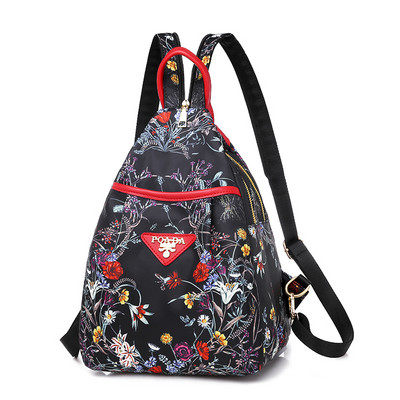 Uue mudeli lillemotiividega naiste tekstiilist seljakott