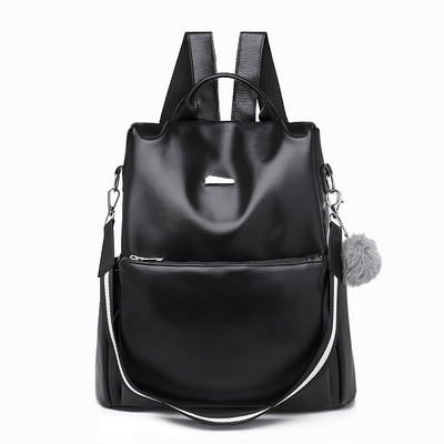 Igapäevane suur kunstnahast seljakott võtmehoidjaga