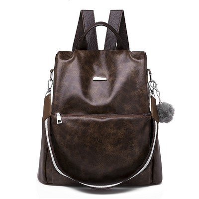 Igapäevane suur kunstnahast seljakott võtmehoidjaga