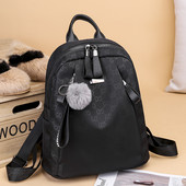 Naiste seljakott musta värvi udusulega