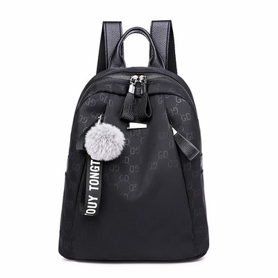 Naiste seljakott musta värvi udusulega