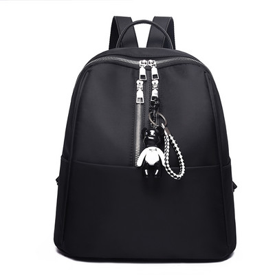 Γυναικείο σακίδιο πλάτης από ύφασμα με φερμουάρ