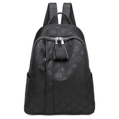 Naiste musta värvi lukuga seljakott