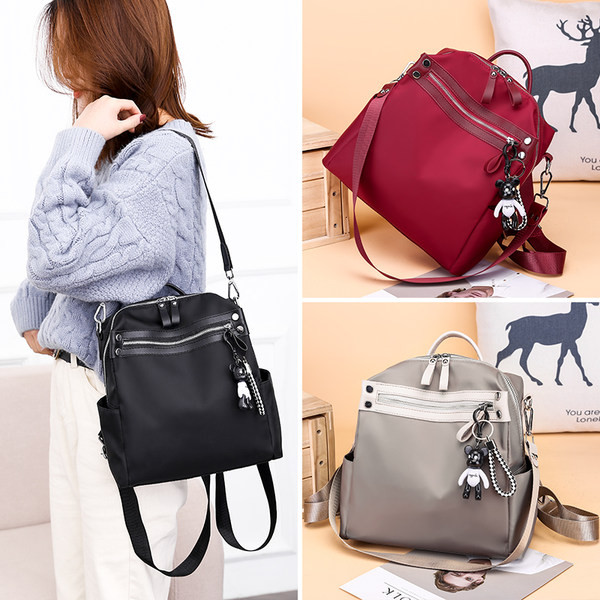 Igapäevane naiste seljakott luku ja võtmehoidjaga