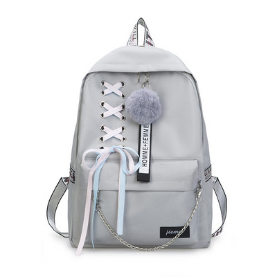 Γυναικεία τσάντα με πούπουλα και κορδόνια- πολλά χρώματα