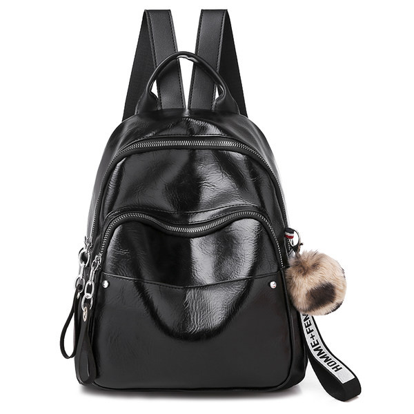 Naiste kunstnahast seljakott kahes värvitoonis