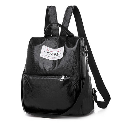 Stiilne puhtast nahast naiste seljakott