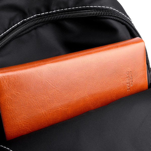 Naiste tekstiilist must seljakott tavaline mudel