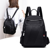 Moodne naiste tekstiilist seljakott kahes mudelis