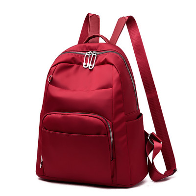 Γυναικείο κομψό σακίδιο πλάτης από ύφασμα απλό μοντέλο