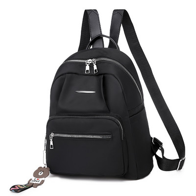 Naiste vabaaja tekstiilist seljakott esitaskuga