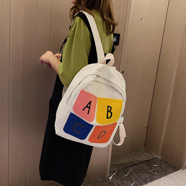 Tekstiilist värvitrükiga seljakott