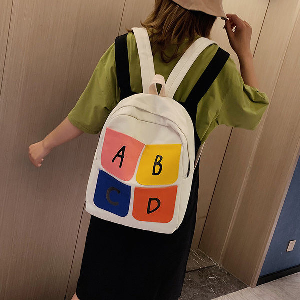 Tekstiilist värvitrükiga seljakott