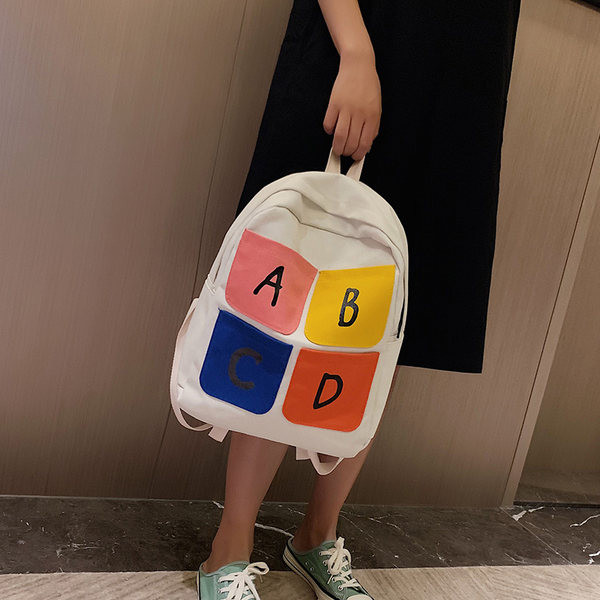 Tekstiilist värvitrükiga seljakott