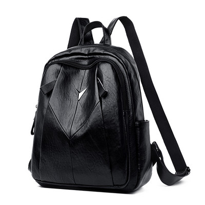 Γυναικεία έκοδερμάτινη τσάντα σε μπορντώ και μαύρο χρώμα