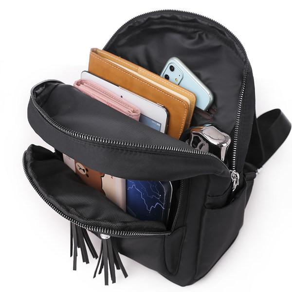 Napi textil hátizsák bojtokkal