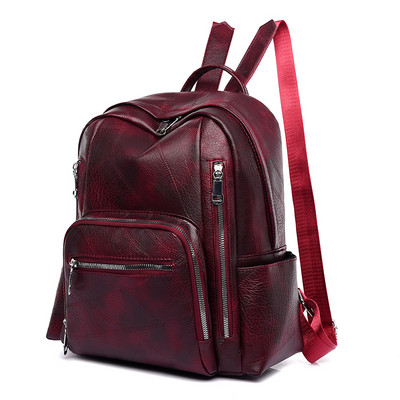 Naiste esitaskuga nahast kott neljas värvitoonis