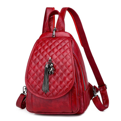 Naiste väike tepitud efektiga ökonahast seljakott