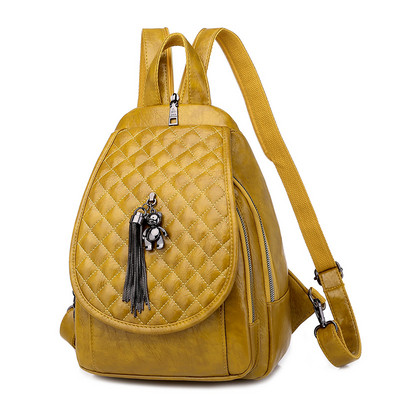 Naiste väike tepitud efektiga ökonahast seljakott