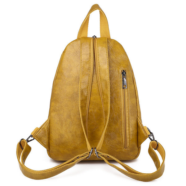 Naiste väike tepitud efektiga ökonahast seljakott