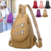 Naiste nahast kott ees lukuga mitmes värvitoonis