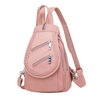 Naiste nahast kott ees lukuga mitmes värvitoonis