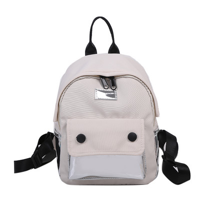 Väike naiste tekstiilist taskuga seljakott