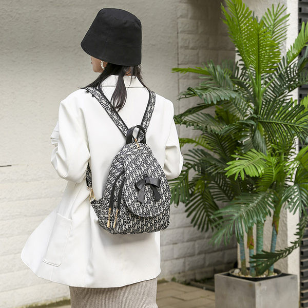 Naiste igapäevane kolme värvi paelaga seljakott