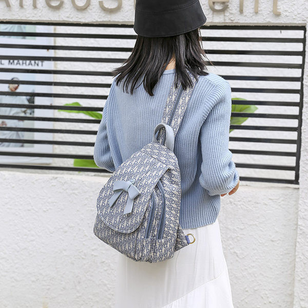 Naiste igapäevane kolme värvi paelaga seljakott