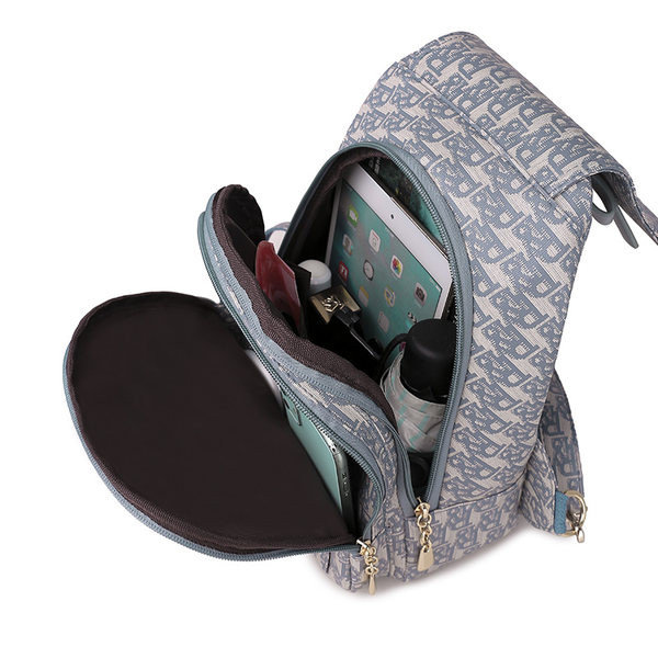 Naiste igapäevane kolme värvi paelaga seljakott