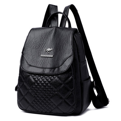 Γυναικείο σακίδιο πλάτης  από οικολογικό δέρμα με μεταλλικό στοιχείο