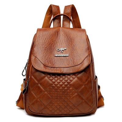 Γυναικείο σακίδιο πλάτης  από οικολογικό δέρμα με μεταλλικό στοιχείο